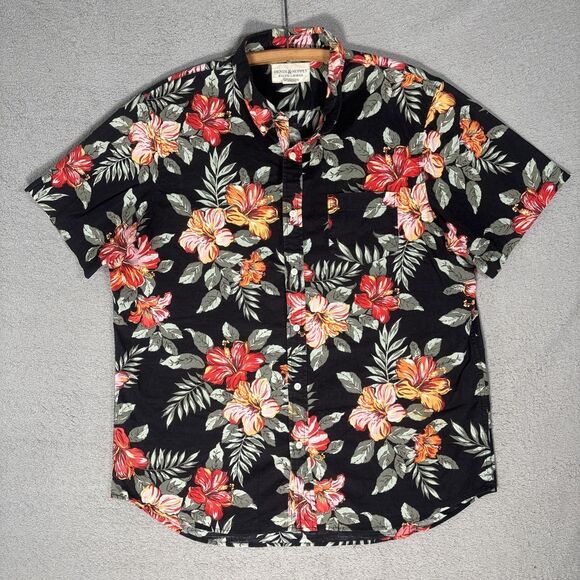 Denim & Supply Ralph Lauren Button Down Shirt Men’s XL Floral Hawaiian Cotton - Picture 1 of 13